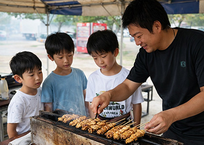 焼きとりの食文化体験